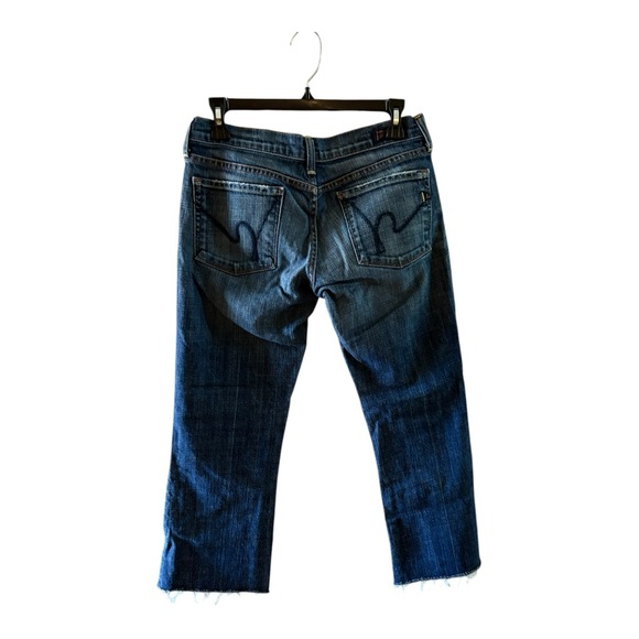 Citizens of Humanity Kelly #001 Stretch Low Waist Boot Cut Blue Denim Jeans - Picture 3 of 6